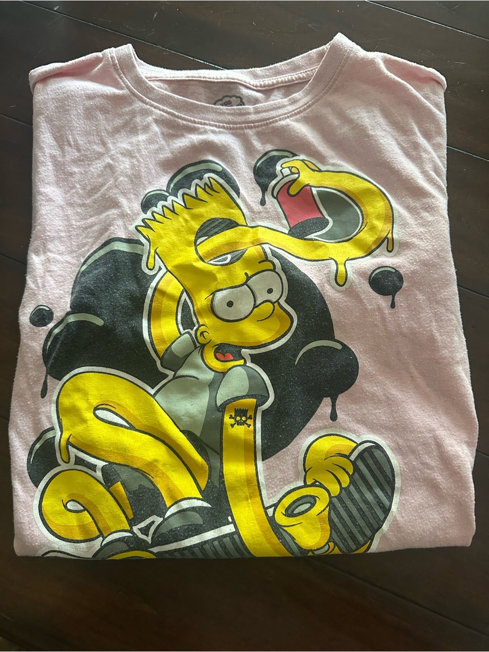 Pink Bart Simpson Graphic Tee